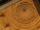 One of many ornate, marble domes inside the main temple.